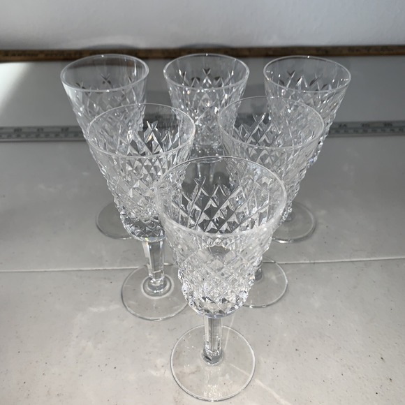 Waterford Other - 6‎ WATERFORD CRYSTAL ALANA PATTERN  Cordial/Aperitif  5 1/8"H 2 1/4" Sherry